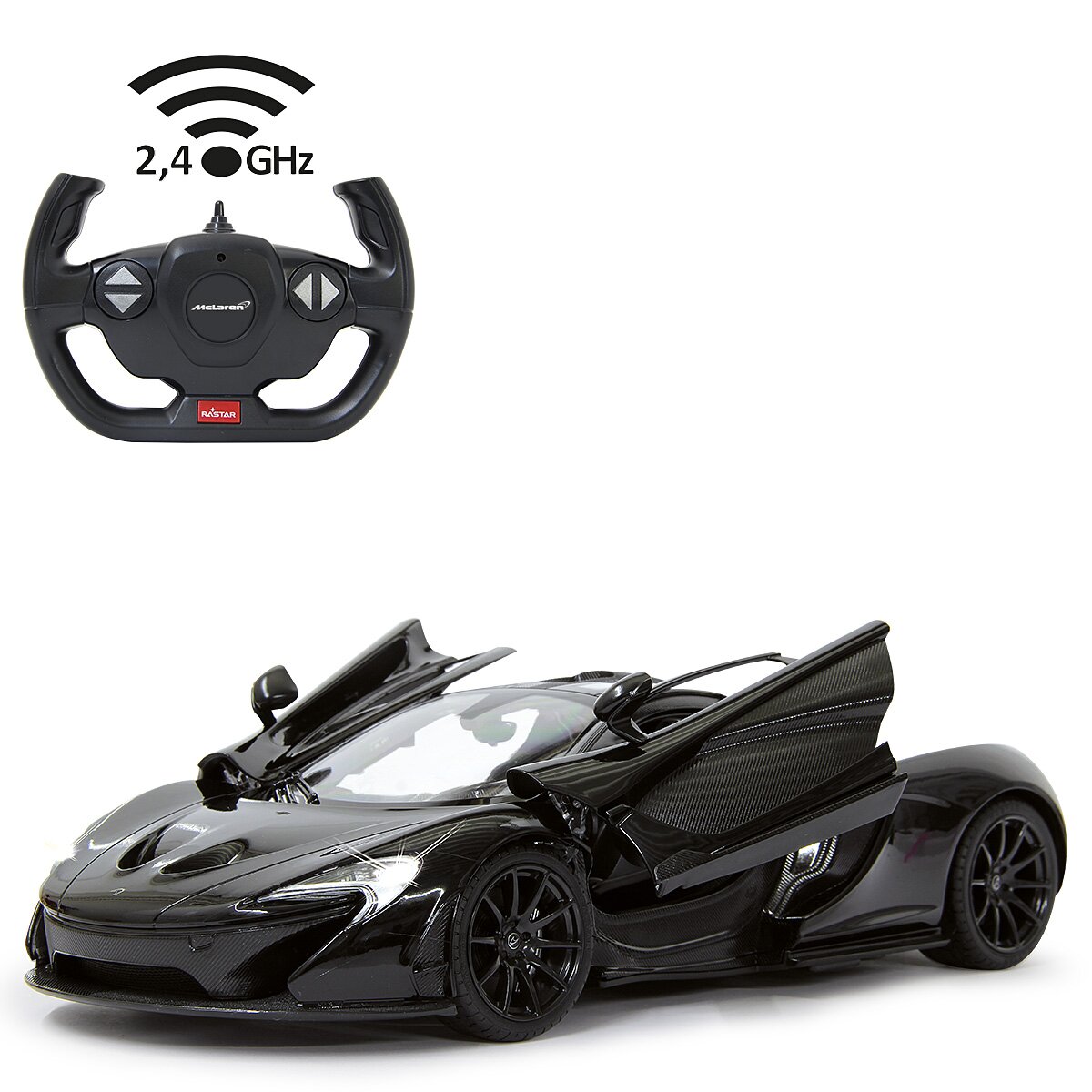 Jamara McLaren P1 1:14 black 2,4GHz manual door