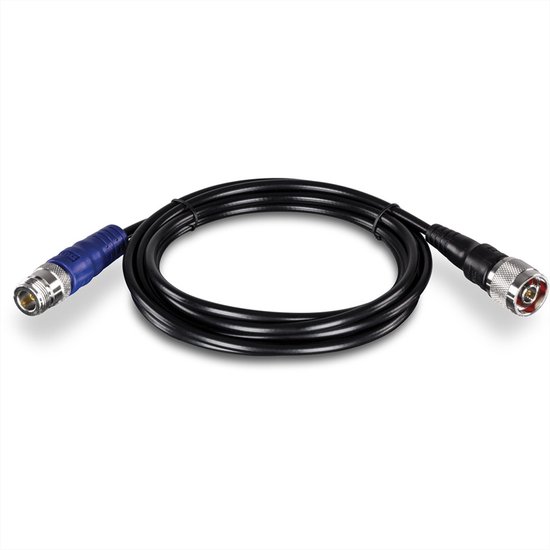 Trendnet TEW-L402 coax-kabel 2 m N-type Zwart, Blauw