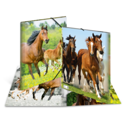 Elastomappen A3 PP - Paarden