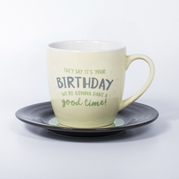 ThumbsUp! Tasse Lyrical Birthday 250ml wit