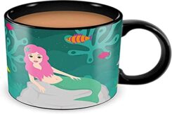 ThumbsUp! Tasse Meerjungfrau wisselende kleuren 300ml zwart