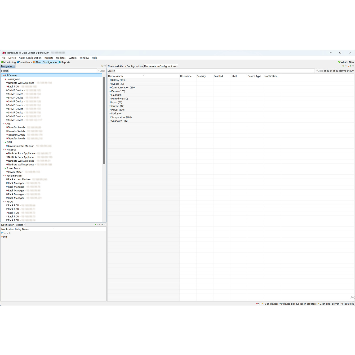 APC StruxureWare Data Center Expert
