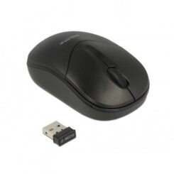 DeLOCK 12494 muis Reizen Ambidextrous RF Draadloos Optisch 1000 DPI