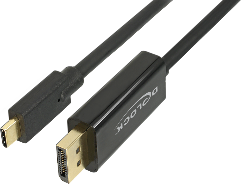 DeLOCK 85257 video kabel adapter 3 m USB Type-C DisplayPort Zwart