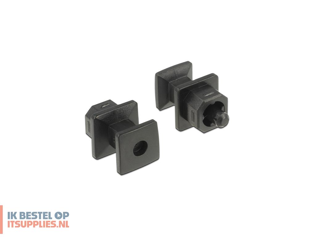 DeLOCK 64023 stopcontactbeveiliging Zwart 10 stuk(s)