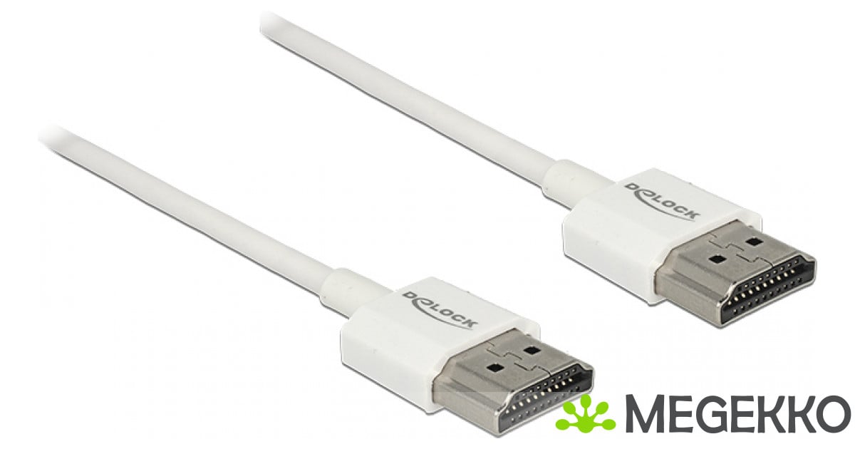 DeLOCK 85121 HDMI kabel 0,5 m HDMI Type A (Standaard) Wit
