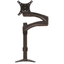 Flat Screen Desk Mount with Double Arm (VESA 100) Black