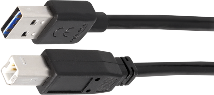 DeLOCK 0.5m, USB2.0-A/USB2.0-B USB-kabel 0,5 m USB A USB B Zwart