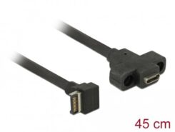 DeLOCK 85326 USB-kabel USB 3.2 Gen 2 (3.1 Gen 2) 0,45 m USB A USB C Zwart
