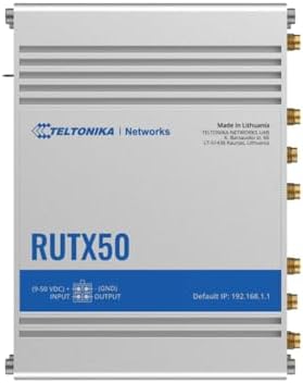 Dual-SIM multi-network router offering 5G mobile communication for high-speed and data-heavy applications. With 5x Gigabit Ethernet ports and dual-band Wi-Fi.