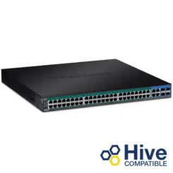 Trendnet TPE-5048WS netwerk-switch Managed Gigabit Ethernet (10/100/1000) Power over Ethernet (PoE) 1U Zwart