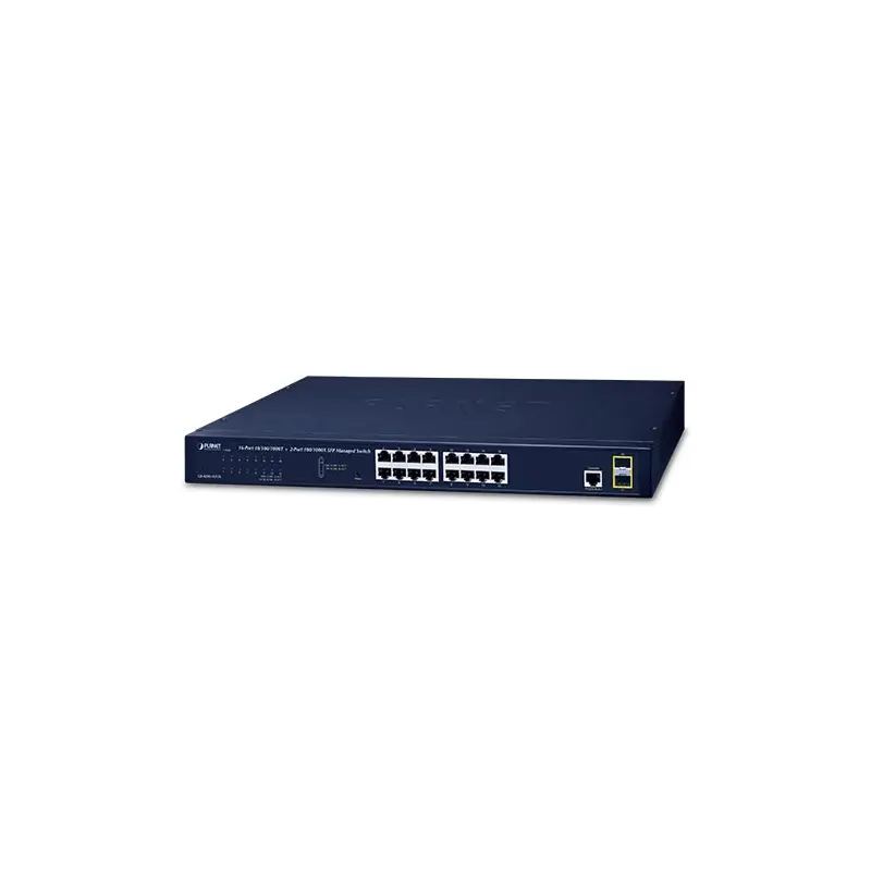 PLANET GS-4210-16T2S netwerk-switch Managed L2/L4 Gigabit Ethernet (10/100/1000) 1U Blauw