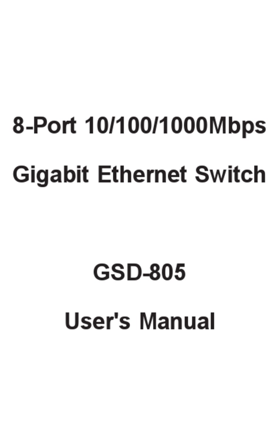 PLANET 8-Port 10/100/1000Mbps Gigabit Ethernet Switch ,