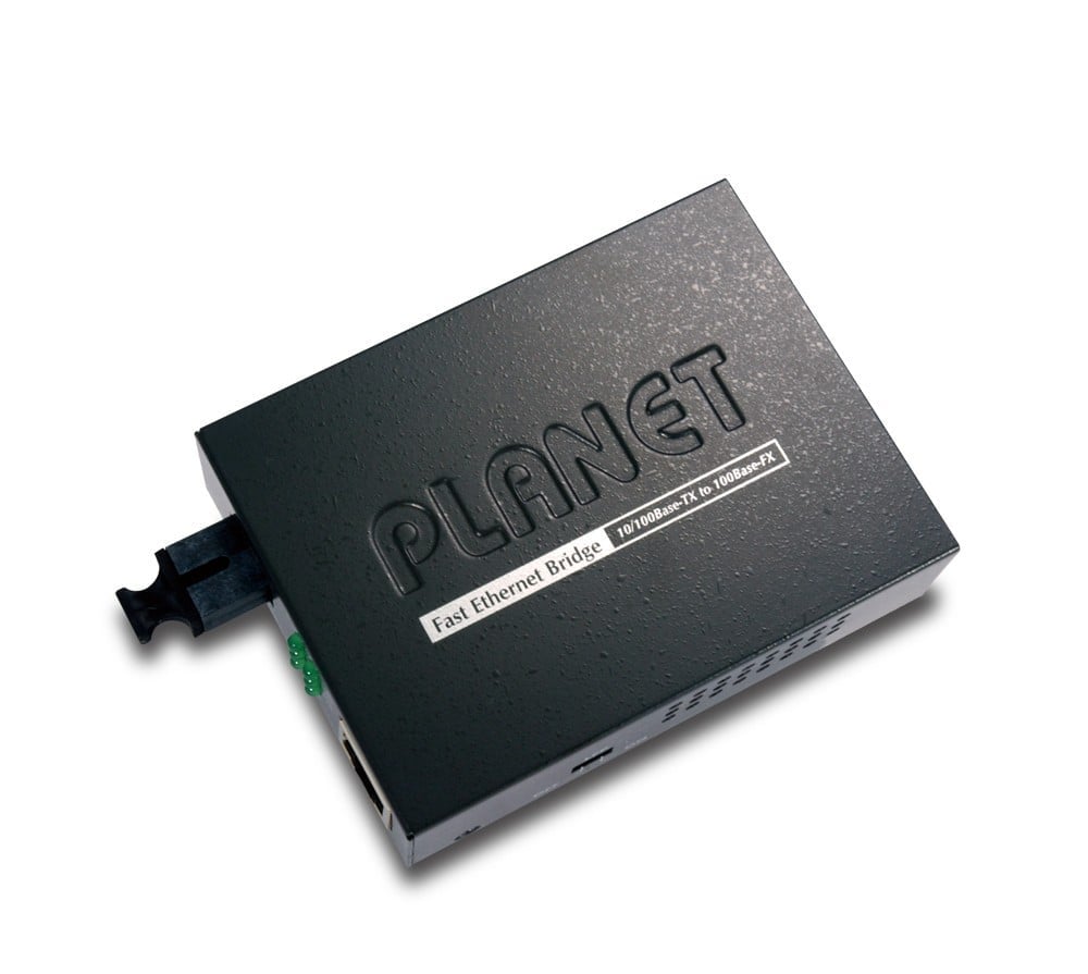 PLANET FT-806A20 netwerk media converter 100 Mbit/s 1310 nm Single-mode Zwart