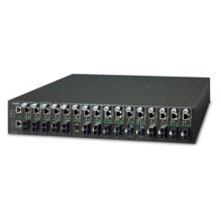 PLANET MC-1610MR48 netwerk media converter Zwart