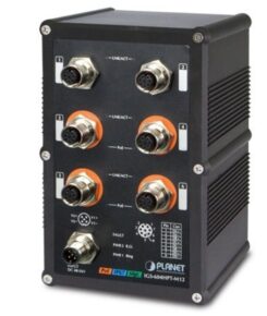 PLANET IGS-604HPT-M12 netwerk-switch Managed L2+ Power over Ethernet (PoE) Zwart