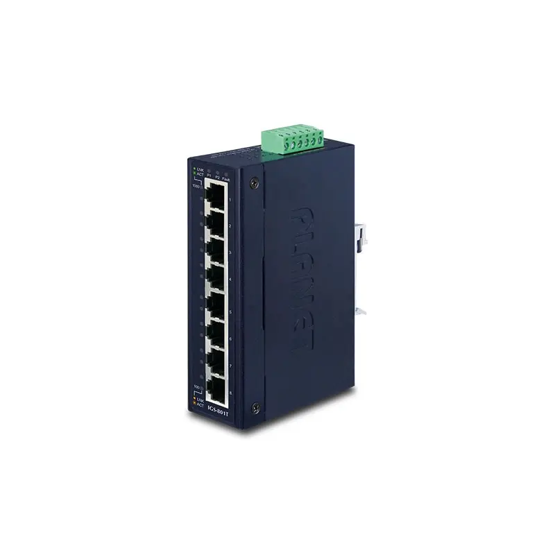 PLANET IGS-801T netwerk-switch Unmanaged L2 Gigabit Ethernet (10/100/1000) Blauw