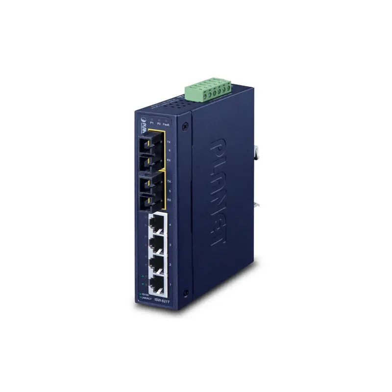 PLANET ISW-621T netwerk-switch Unmanaged L2 Fast Ethernet (10/100) Blauw