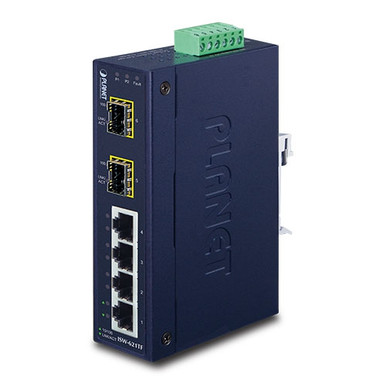 PLANET ISW-621TF netwerk-switch Unmanaged L2 Fast Ethernet (10/100) Blauw