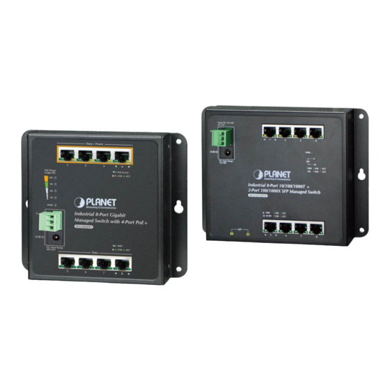 PLANET WGS-4215-8P2S netwerk-switch Managed Gigabit Ethernet (10/100/1000) Power over Ethernet (PoE) Zwart