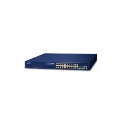 PLANET FGSW-1816HPS netwerk-switch Managed L2 Fast Ethernet (10/100) Power over Ethernet (PoE) Blauw