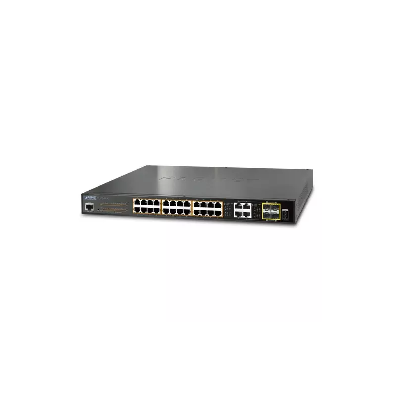 PLANET GS-4210-24P4C netwerk-switch Managed L2/L4 Gigabit Ethernet (10/100/1000) Power over Ethernet (PoE) 1U Blauw