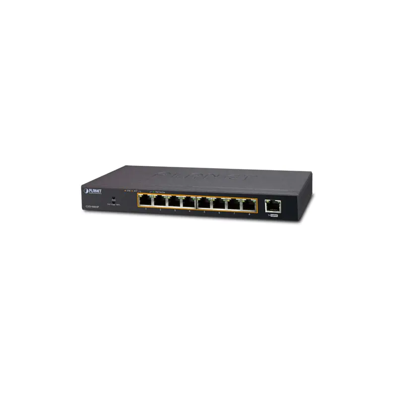 PLANET GSD-908HP netwerk-switch Unmanaged Gigabit Ethernet (10/100/1000) Power over Ethernet (PoE) Blauw