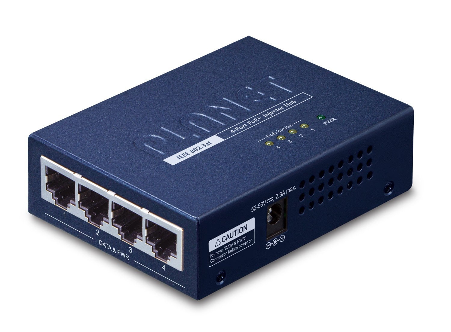 PLANET HPOE-460 Power over Ethernet (PoE) Blauw