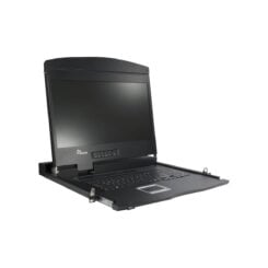 Inter-Tech AS-9104 ULS rack console 48,3 cm (19) 1920 x 1080 Pixels Staal Zwart