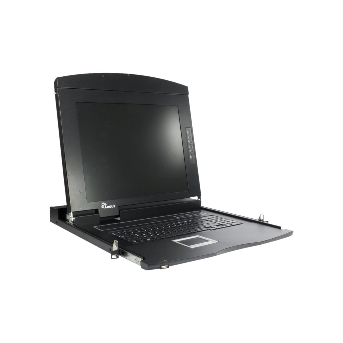 Inter-Tech AS-7104 ULS rack console 43,2 cm (17) 1920 x 1080 Pixels Staal Zwart