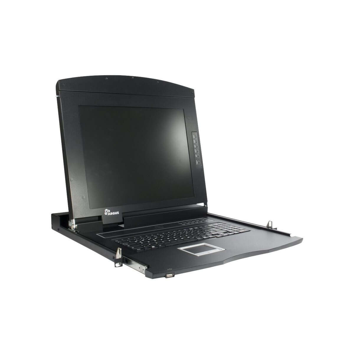 Inter-Tech AS-7108 TLS rack console 43,2 cm (17) 1920 x 1080 Pixels Staal Zwart