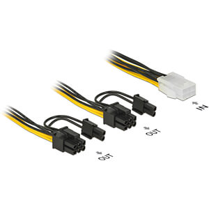 DeLOCK 85452 interne stroomkabel 0,15 m