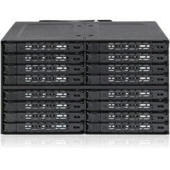 Icy Dock MB516SP-B disk array 0 TB Zwart
