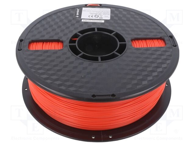 Gembird 3DP-ABS1.75-01-FR 3D-printmateriaal ABS Rood 1,4 kg