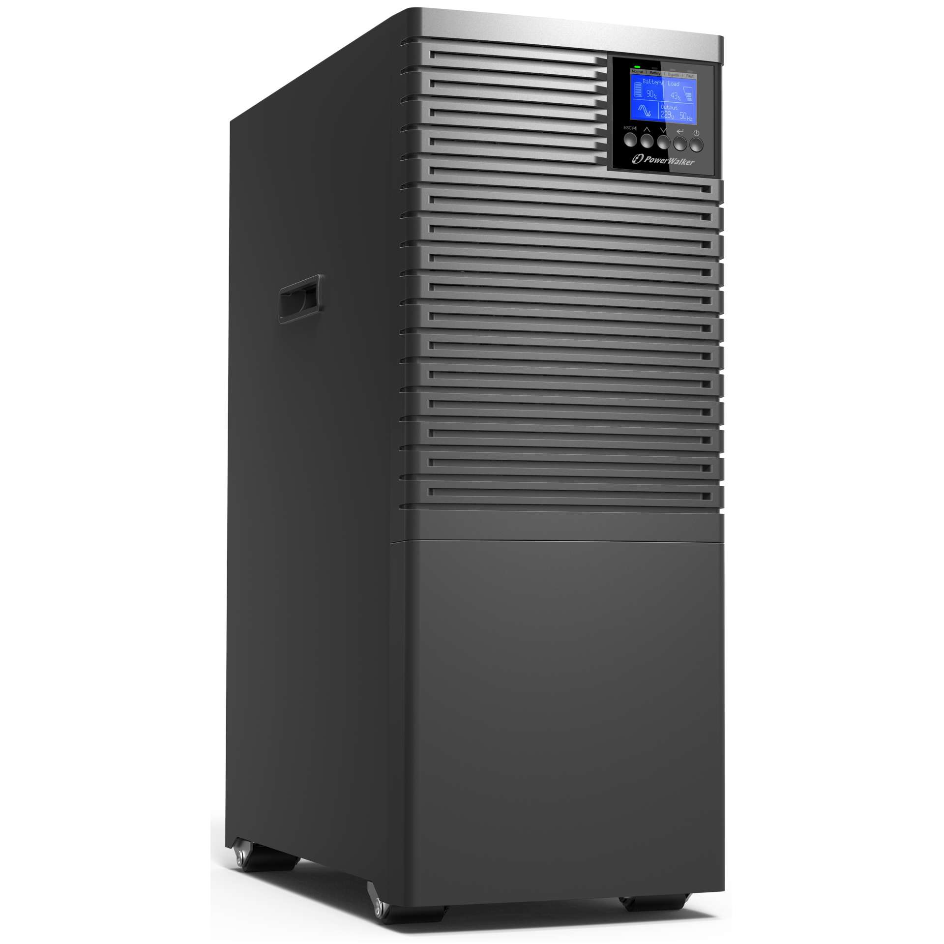 PowerWalker VFI 10000 TGB PF1 UPS Dubbele conversie (online) 10 kVA 10000 W 1 AC-uitgang(en)