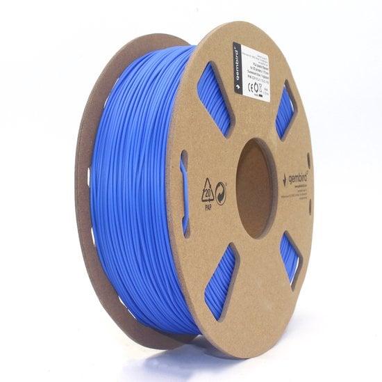 Gembird 3DP-PLA1.75-01-FB 3D-printmateriaal Polymelkzuur Fluorescerend blauw 1,4 kg