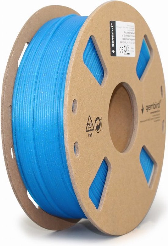 Gembird 3DP-PLA1.75-01-GB 3D-printmateriaal Polymelkzuur Violet 1,4 kg