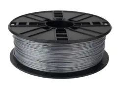 PLA plastic filament voor 3D printers, 1.75 mm diameter, zilver