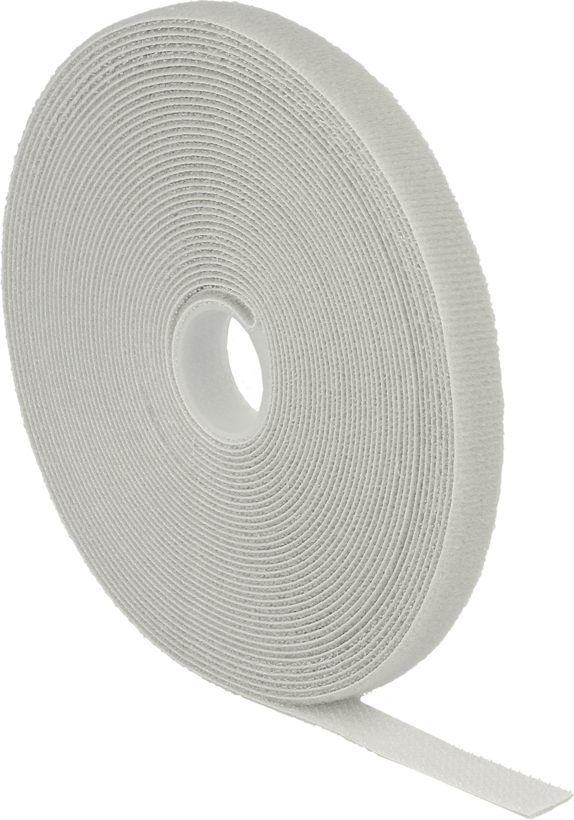 DELOCK Klett-Kabelbinder 13mm x 10m rol grijs