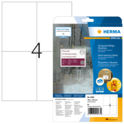 HERMA 4583 printeretiket Wit Zelfklevend printerlabel