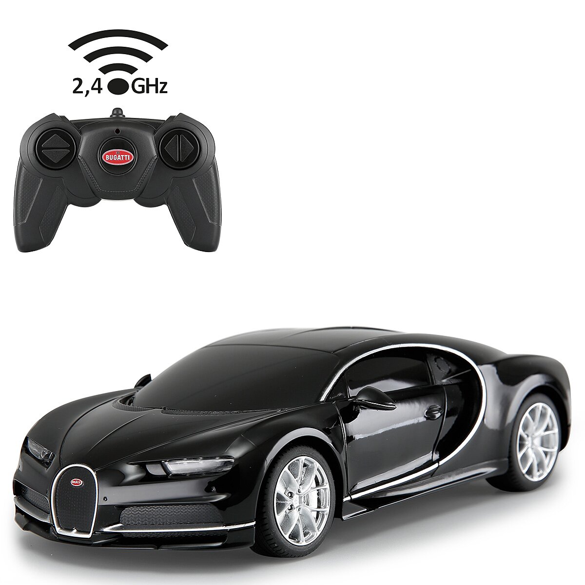 Jamara Bugatti Chiron 1:24 black 2,4Ghz