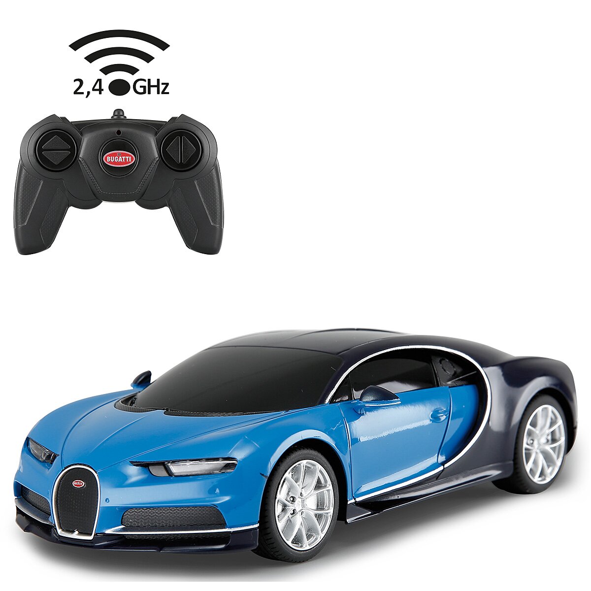 Jamara Bugatti Chiron 1:24 blue 2,4GHz