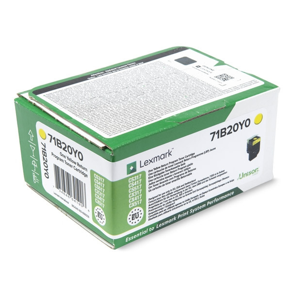 Lexmark 71B20Y0 tonercartridge 1 stuk(s) Origineel Geel