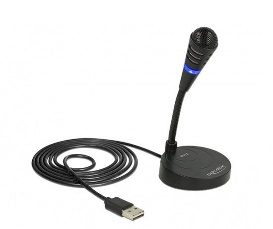 DeLOCK 65868 microfoon Zwart PC-microfoon