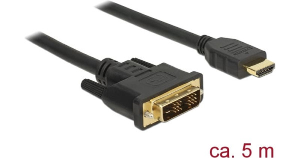 DELOCK DVI Kabel DVI(18+1) -> HDMI-A St/St 5.00m