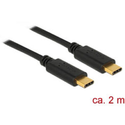 DeLOCK 83324 USB-kabel USB 2.0 2 m USB C Zwart