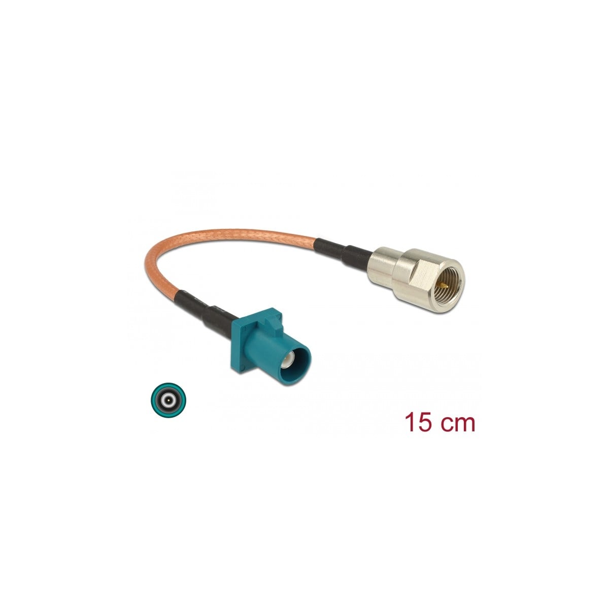 DELOCK Antennekabel FAKRA Z-St > FME-St RG-316 0.15m