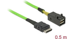 DeLOCK 85694 Serial Attached SCSI (SAS)-kabel 0,5 m Groen