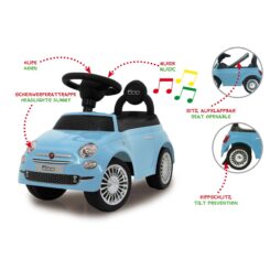 Jamara Push Car Fiat 500 blue