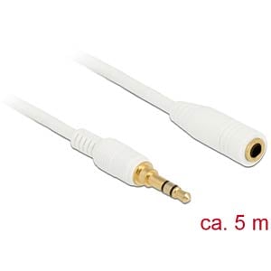 DeLOCK 85591 audio kabel 5 m 3.5mm Wit